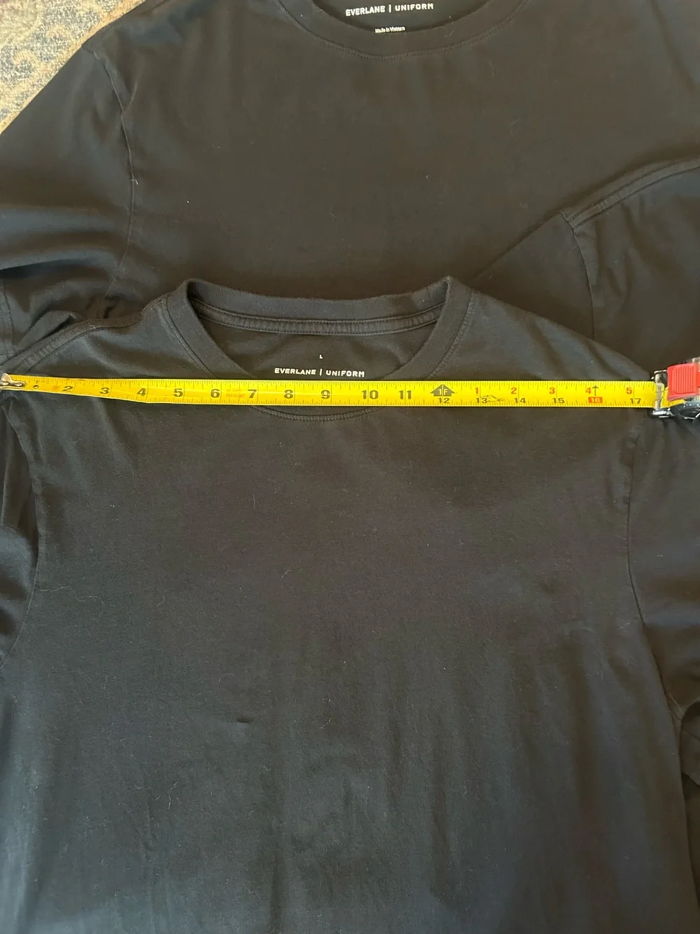 Everlane Men’s 3 Bundle Short Sleeve Uniform Tees - Black L Loose Fit - Picture 4 of 5